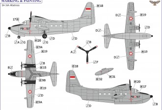 Scale model  HU-16A "Albatross" (USA/IDN/ESP/TWN)