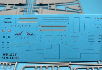 Scale model  WB-57F "Canberra" recon.aircraft