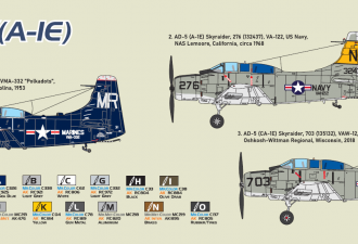 Scale model  A-1E "SkyRaider" attack aircraft (US NAVY)