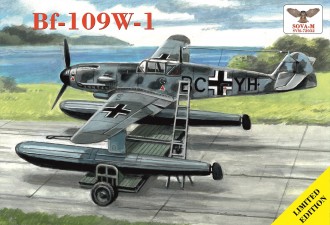 Scale model  Messerschmitt Bf.109W-1 + beach trolley